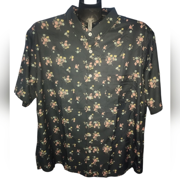 Simply Southern Other - Simply Southern Black and Pink Casual Button Down Shirt